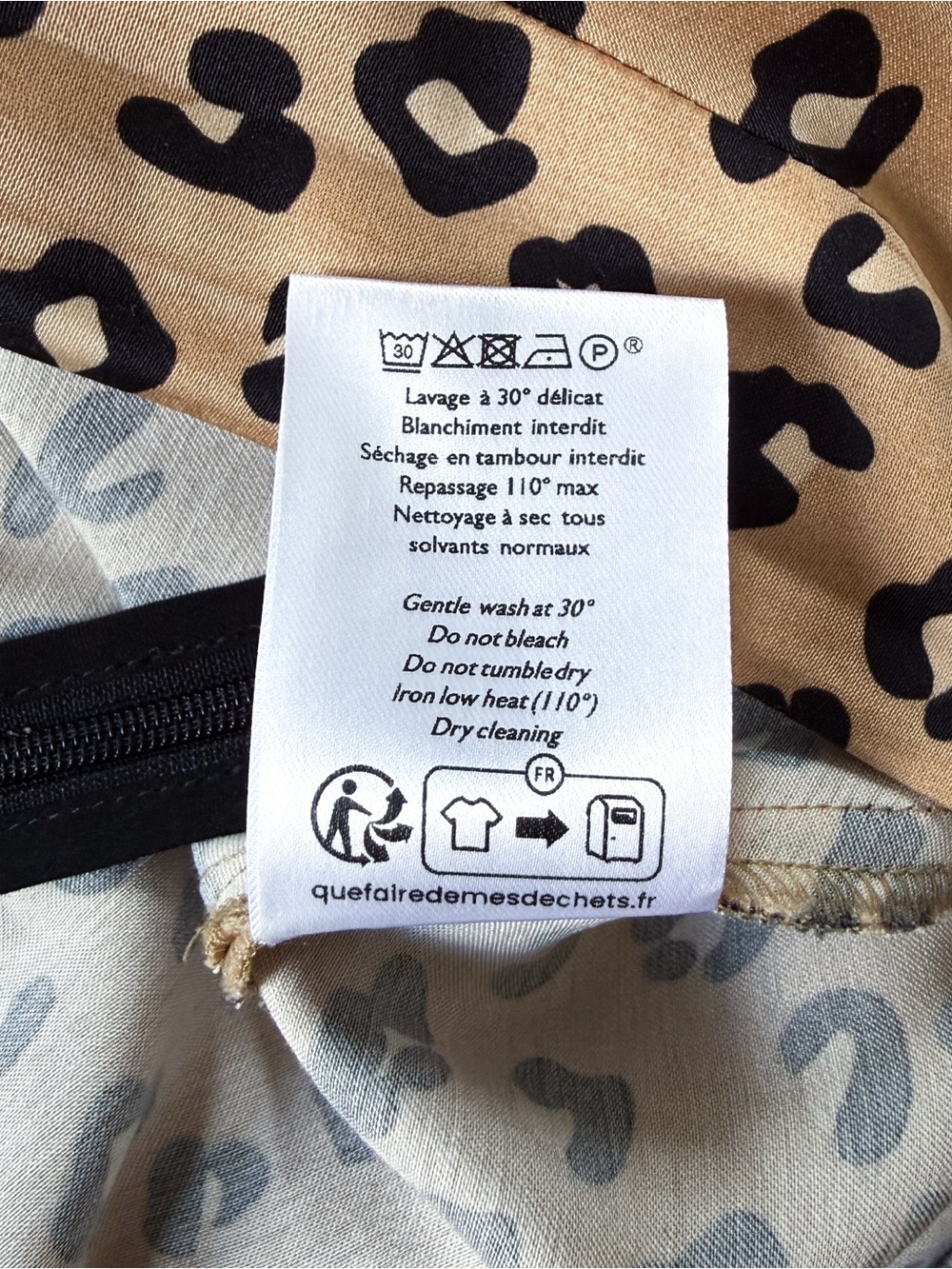 Sezane Sandy Skirt Leopard - Size 12 - Picture 6 of 8